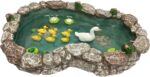 GlitZGlam Duck Pond -Mother and Ducklings! A Miniature Duck Pond for a Miniature... - Image 2