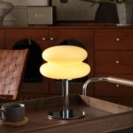 Glivpny Mushroom Lamp Table Lamp for Night Stands,Mid Century Modern Desk Lamps ... - Image 2