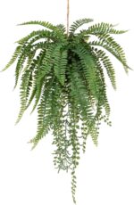 GnFlus Large Fake Hanging Plants Mixed Fern Faux Hanging Plants Realistic Fake P... - Image 2