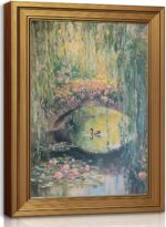 Gold Framed Wall Art Monet Floral Landscape Painting Picture Wall Decor Vintage ... - Image 2