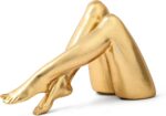Gold Legs Sculpture, Maximalist Resin Statue Home Decor, Abstract Art Figurine f... - Image 2