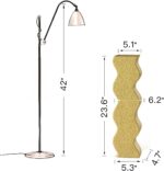 Golden Wave Floor Vase for Decor, 23.6" Tall Elegant Flower Vase for Pampas Gras... - Image 2