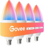 Govee E12 Led Bulb, Smart Light Bulbs for Chandelier/Living Room, Color Changing... - Image 2