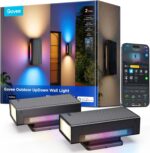 Govee Outdoor UpDown Wall Light, 2 Pack, 1200LM RGBICWW Smart Porch Lights Outdo... - Image 2