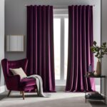 Grape Purple Velvet Curtains 90 inches Long Luxury Blackout Curtains for Bedroom... - Image 2