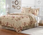 Greenland Home Antique Rose 100% Cotton Heirloom-Quality Quilt Set, 5-Piece King... - Image 2