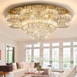 HAIXIANG Modern Chandelier Living Room Glam Chandeliers Ceiling Light Fixture Re... - Image 2