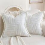 HAUSSY 2 Pack Pillow Covers 20x20 Inch, Corduroy Decorative Throw Pillows Soft B... - Image 2