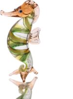 HDCRYSTALGIFTS 3'' Handmade Seahorse Art Glass Blown Miniature Sea Animal Figuri... - Image 2