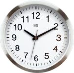 HITO 14" Silent Wall Clock Battery Operated Non Ticking Sweep Movement Glass Cov... - Image 2