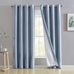 HLC.ME Jefferson Faux Silk Semi Sheer Light Filtering Microfiber Lined Grommet L... - Image 2