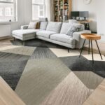 HOMFINE Washable Area Rug - Geometry Style Modern Rugs for Living Room, Bedroom,... - Image 2