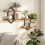 HOOBRO Floating Shelves, 15 Inch Wall Shelf Set of 2, Wall Mounted Storage Shelv... - Image 2