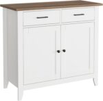 HORSTORS Kitchen Storage Cabinet, Modern Farmhouse Buffet Cabinet with Storage, ... - Image 2