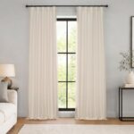 HPD Half Price Drapes Faux Silk Blackout Curtains 108 Inches Long for Bedroom & ... - Image 2