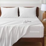 HYPREST Extra Deep Pocket Queen Sheet Set - 100% Cotton, White Hotel Luxury Soft... - Image 2