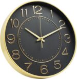 HZDHCLH 12inch Wall Clocks Battery Operated,Quartz Movement,Silent Non Ticking M... - Image 2