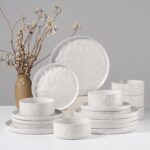 HaWare Dinnerware Sets, 18-Piece Plates and Bowls Set, Stoneware Dish Set for 6,... - Image 2