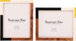 Handicrafts Home 8x10 Picture Frames Pack of 2 – Mondrian Warm Oak Resin Inlay P... - Image 2