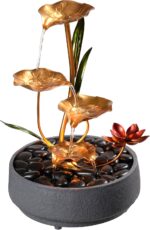 Haobos Indoor Tabletop Fountain Exquisite Meditation Desk Water Fountain Decorat... - Image 2