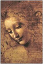 Head of a Woman by Leonardo da Vinci Poster Print Canvas Art Poster Wall Art Pai... - Image 2