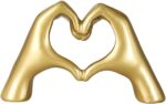 Heart-Shaped Resin Ornament, Nordic Minimalist Heart Gesture Statue, High-End De... - Image 2
