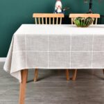 Heavy Duty Cotton Linen Table Cloth for Rectangle Table Rectangular Farmhouse Vi... - Image 2