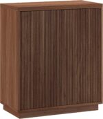 Henn&Hart 28" Fluted Wooden Accent Cabinet, Ribbed Modern Sideboard Buffet Cabin... - Image 2