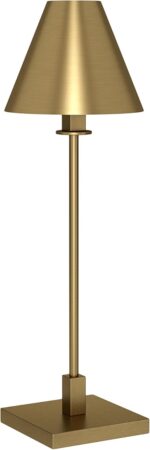 Henn&Hart 28" Modern 1-Light Table Lamp with Gold Metal Cone Shade for Dining Ro... - Image 2