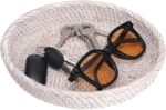 Hipiwe Round Key Bowl for Entryway, 9" Decorative Rattan Tray Woven Wicker Stora... - Image 2