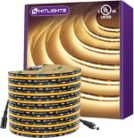 HitLights COB LED Strip Lights Warm White 3000K, 16.4ft Premium 12V Tape Light H... - Image 2