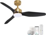 Hoenofly 48 Inch Smart Ceiling Fans with LED Lights Remote,Quiet DC Motor,Dimmab... - Image 2