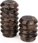HofferRuffer Marble Candlestick Holders, Set of 2 Natural Stone Candle Holder De... - Image 2