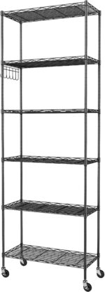 Homdox 6-Tier Storage Shelf Wire Shelving Unit Free Standing Rack Organization w... - Image 2