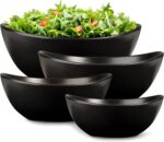 Home Beets Matte Black Ceramic Serving Bowls for Entertaining, 10-18-28-42 Ounce... - Image 2