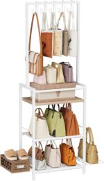 Homeiju Tall Purse Organizer for Closet, Vertical Handbag Organizer, No Scratch ... - Image 2