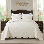 HoneiLife Queen Quilt Bedding Set - Microfiber Quilt Sets for Queen Bed, 3-Piece... - Image 2