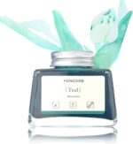 Hongdian Fountain Pen Bottled Ink Teal Color, 60ml Non Carbon Inkwell Bottle, Ar... - Image 2