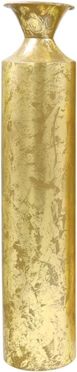 Hosley Decorative Gold Metal Tall Floor Vase. Ideal Gift for Floral Arrangements... - Image 2