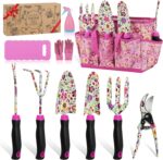 Housolution Gardening Tools Set, 10 PCS Stainless Steel Heavy-Duty with Non-slip... - Image 2