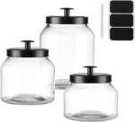 Hyperspace Clear Glass Kitchen Canister Set, Cookie Jar, Food Storage Container,... - Image 2