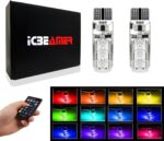 ICBEAMER T10 194 168 w5w RGB LED Remote Atmosphere light Bulbs Strobe 16 Colors ... - Image 2