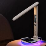 IHAO Luxury Multifunctional LED Desk Lamp10W Qi Wireless Charger Digital Alarm C... - Image 2