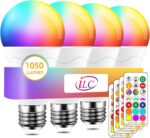 ILC LED Light Bulb 85W Equivalent, Color Changing Light Bulbs 2700K Warm White, ... - Image 2