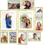 Icona Bay Combo-Sizes Gold Picture Frames Set - 10 PC (Four 4x6, Four 5x7, Two 8... - Image 2