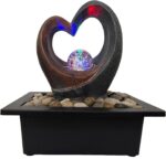 Indoor Tabletop Water Fountain, Zen Meditation Waterfall Fountain with ON/Off Sw... - Image 2