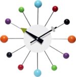 Infinity Instruments Orb Spoke Midcentury Modern 15 inch Retro Starburst Ball Wa... - Image 2