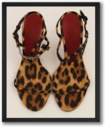 InkFlow Posters Luxury Vintage Cheetah Heels Wall Art Poster - Stylish Women Ins... - Image 2