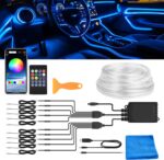 Interior Car LED Strip Lights, RGB 10-in-1 16 Million Colors Ambient Lighting Ki... - Image 2