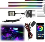 Interior Car Strip Lights Dreamcolor Acrylic Car Decorative Lights with APP Cont... - Image 2